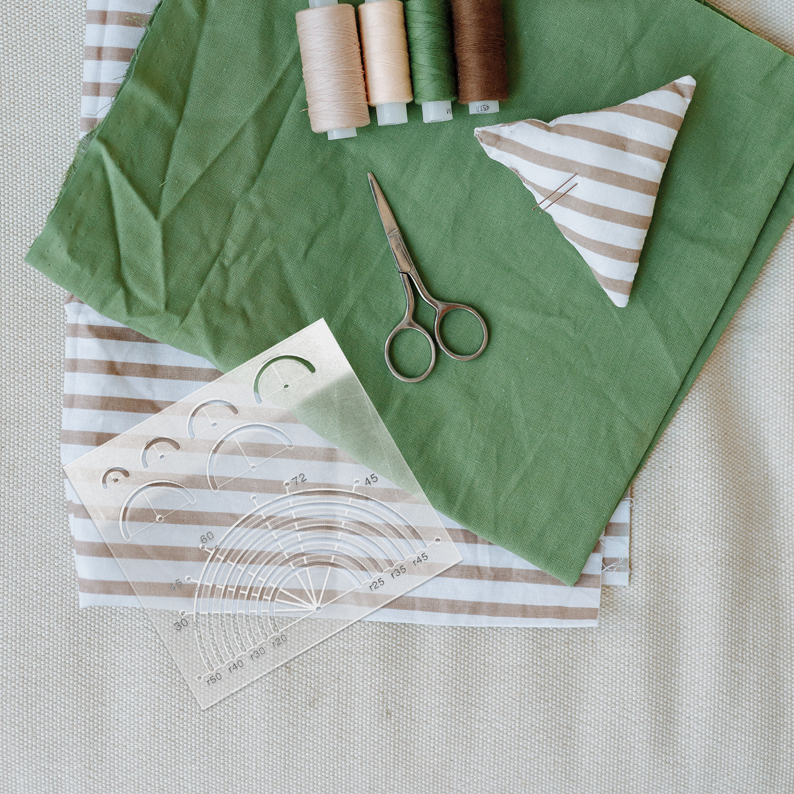 Embroidery Quilting - Clear Acrylic Quilting Template Ruler Semicircle