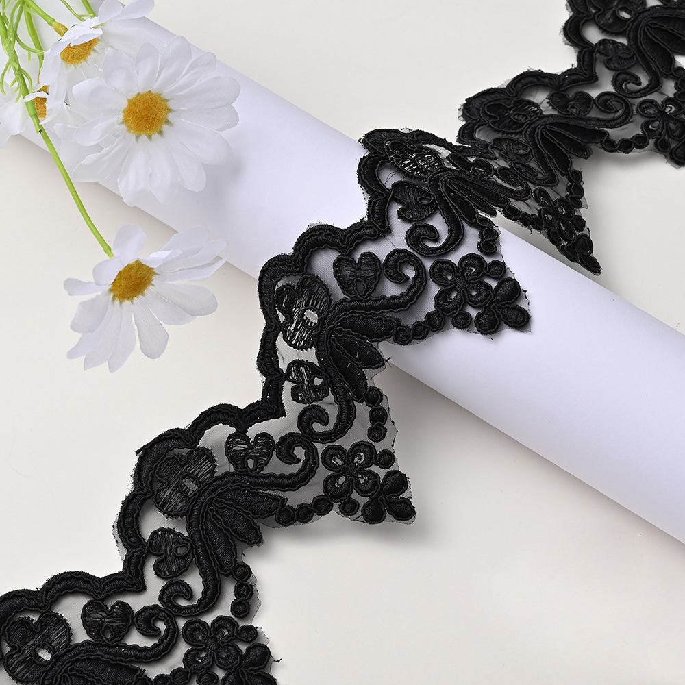 Embroidery Veil - 1Yard Embroidery Lace Trim Wedding Dress