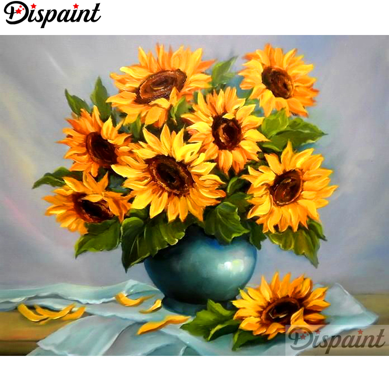 Dispaint Full Square/Round Dri - Embroidery Yellow Flower avis et prix