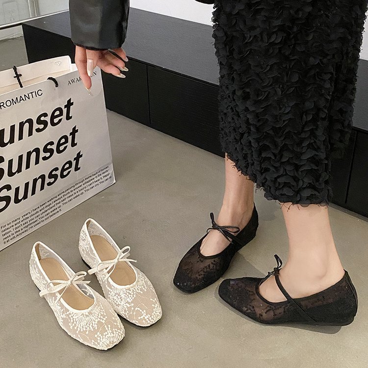 Women's Gentle Ballet Flat Sho - Embroidery Lace avis et prix