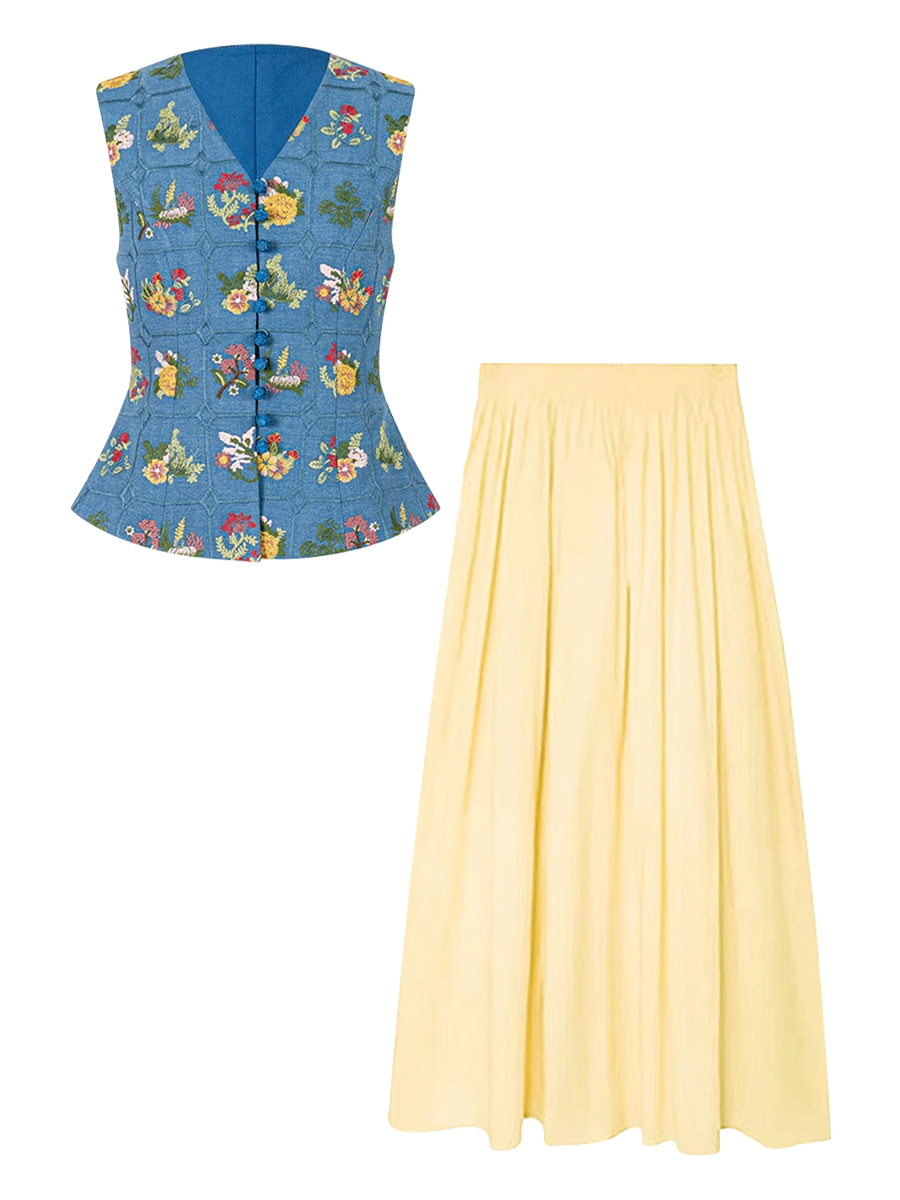 Parkyeon Retro Heavy Embroider - Embroidery Vest avis et prix