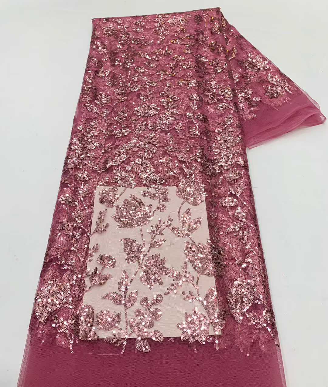 African Lace Fabric With Sequi - Embroidery Net Fabric avis et prix