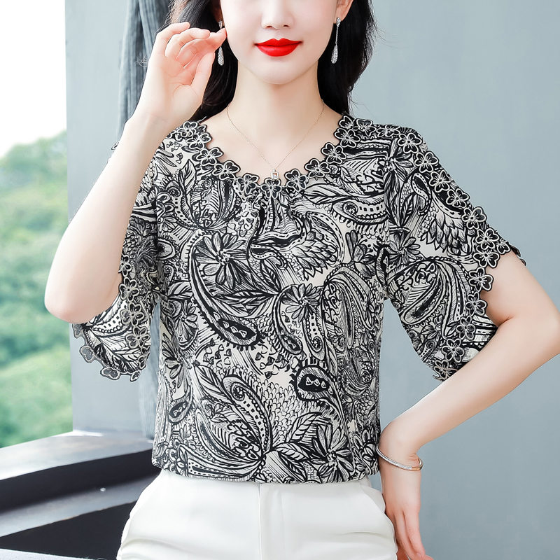 M-4XL Flying Sleeve Embroidere - Embroidery On Shirt avis et prix
