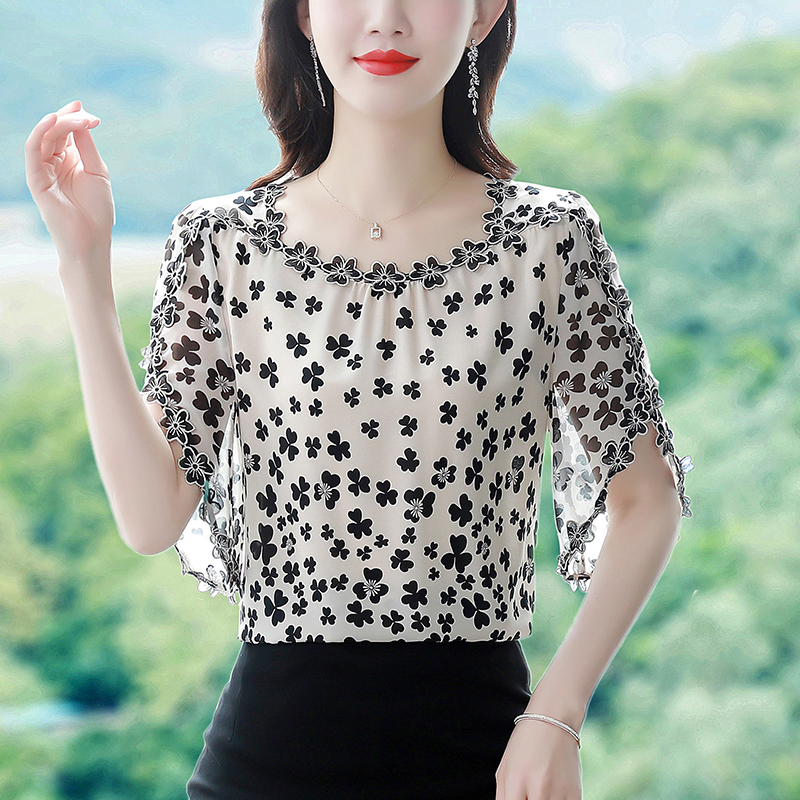 M-4XL Flying Sleeve Embroidere - Embroidery On Shirt avis et prix