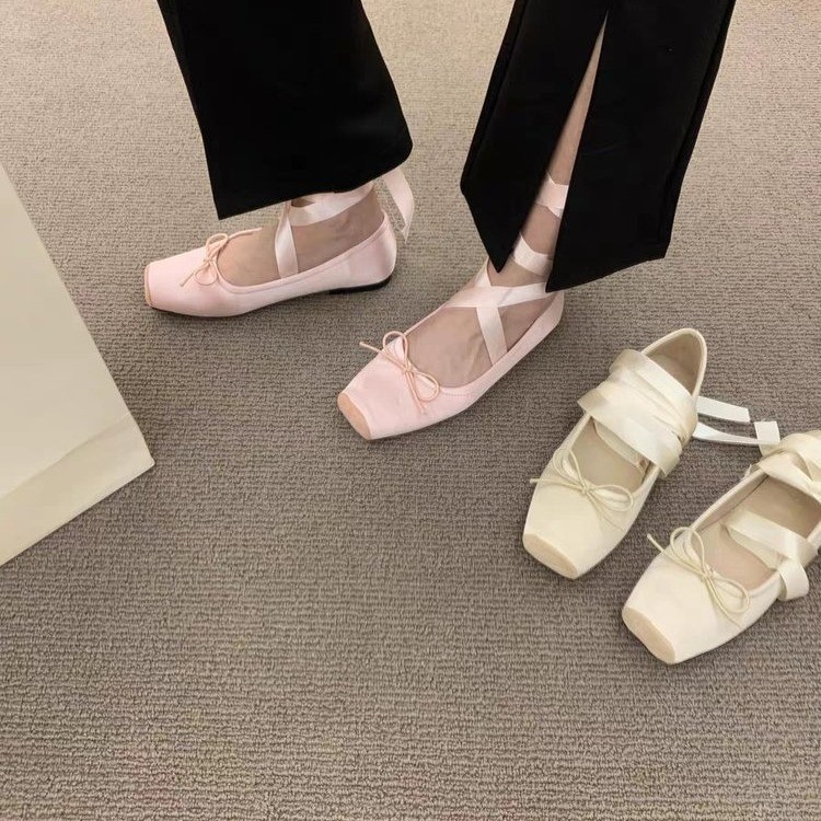 Women Flats Bow Marie Janes Sh - Embroidery Lace avis et prix