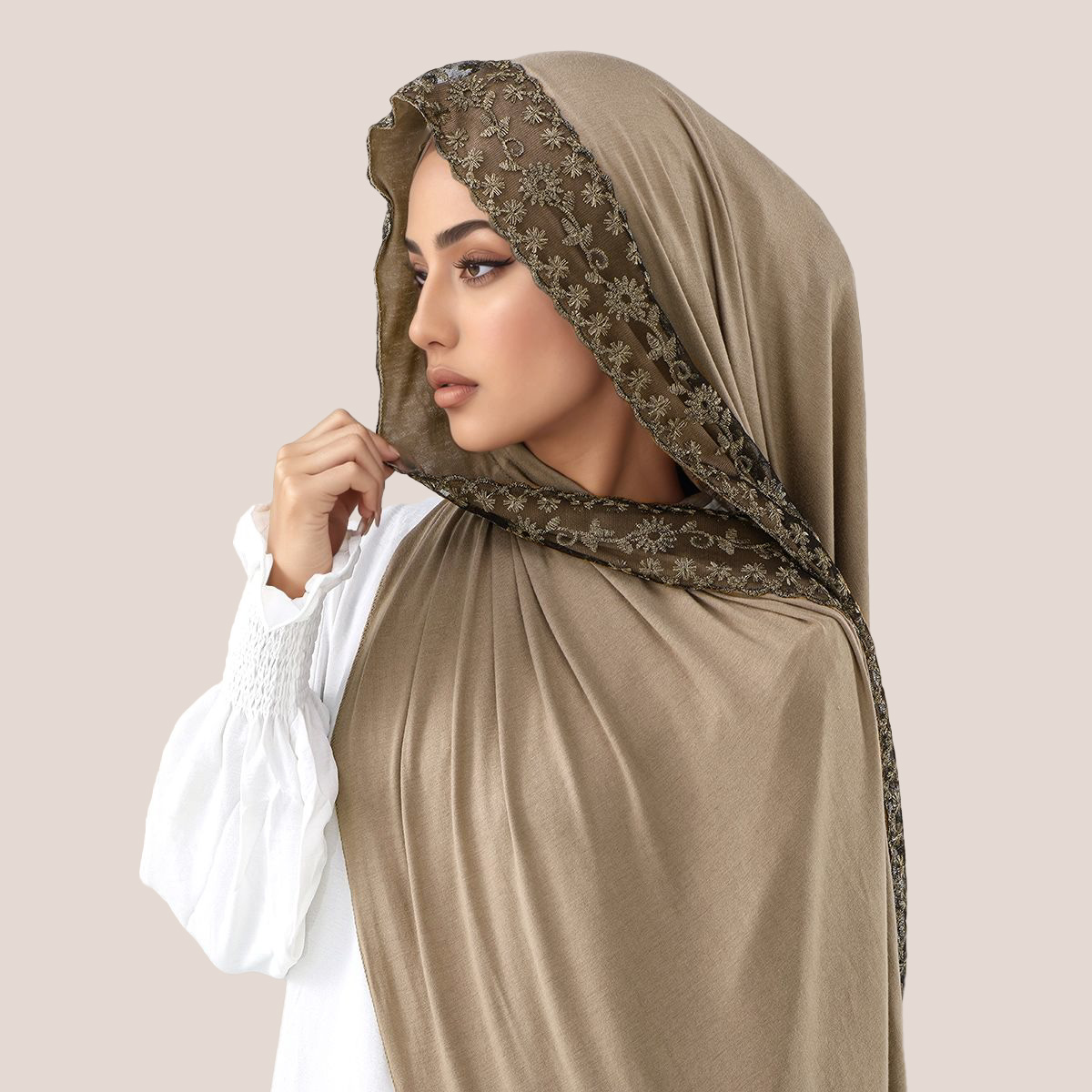 Lace Embroidery Cotton Jersey  - Embroidery Lace avis et prix