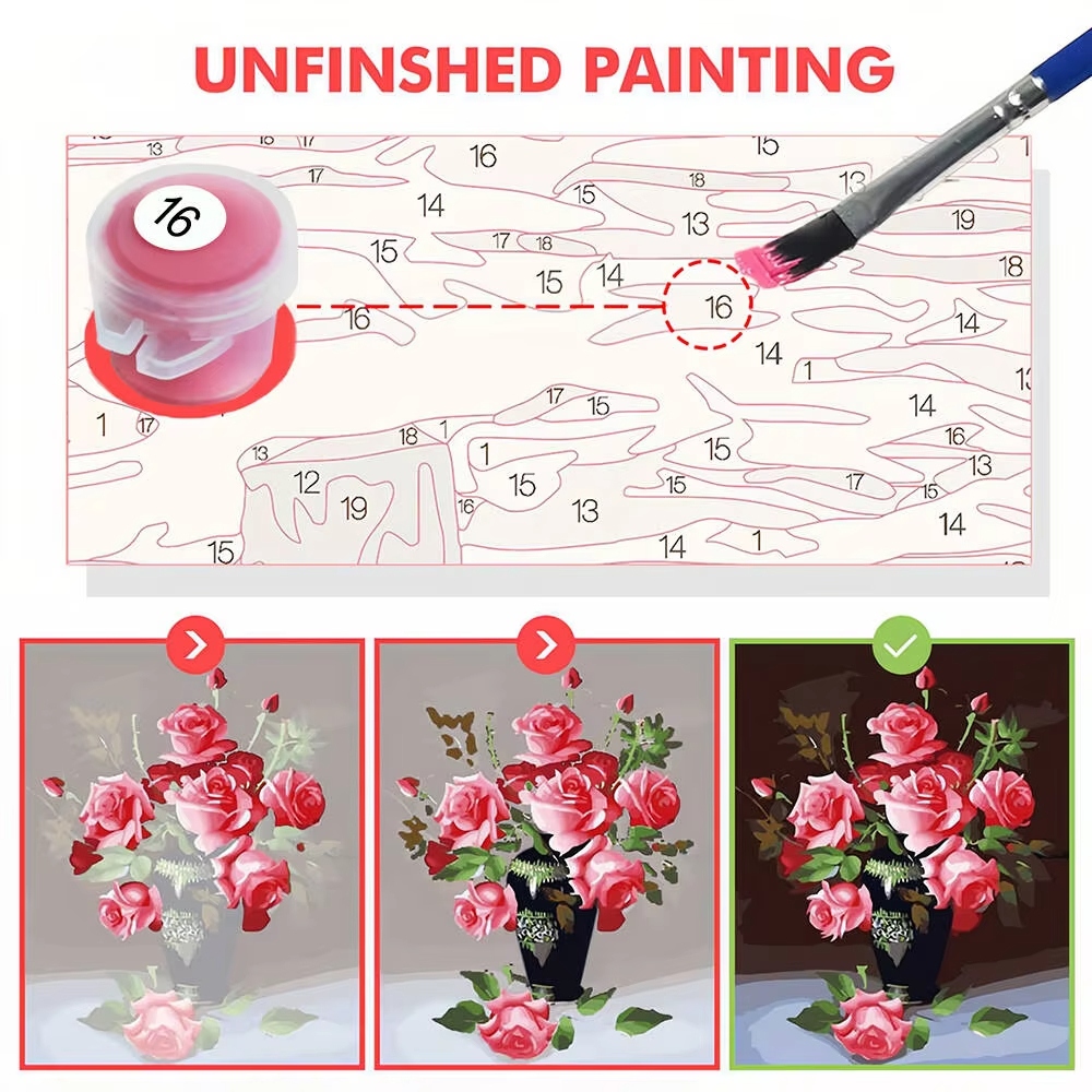 1pc frameless Oil Painting By  - Embroidery Translate avis et prix