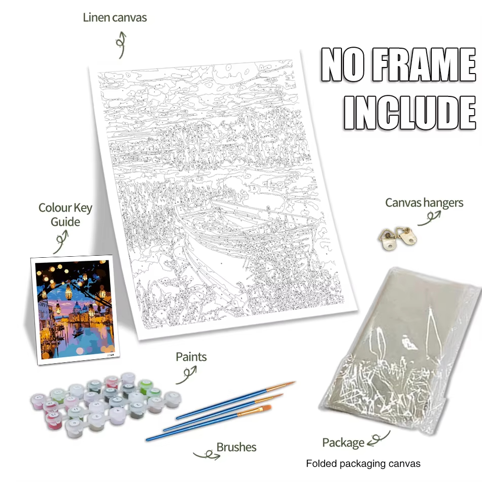 1pc frameless Oil Painting By  - Embroidery Translate avis et prix