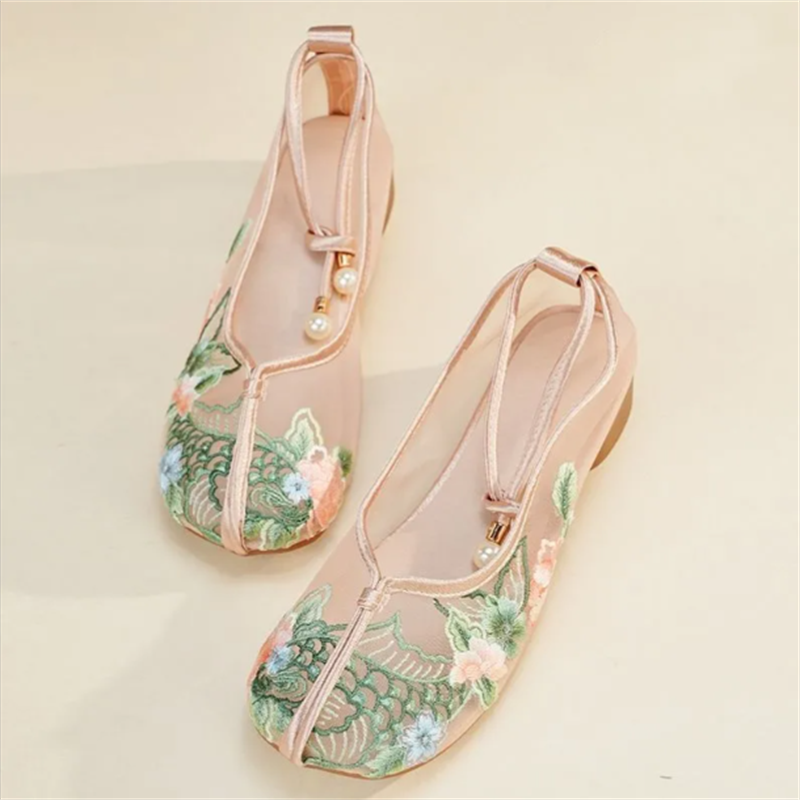 Popular Sandals Mesh Shoes Emb - Embroidery Lace avis et prix