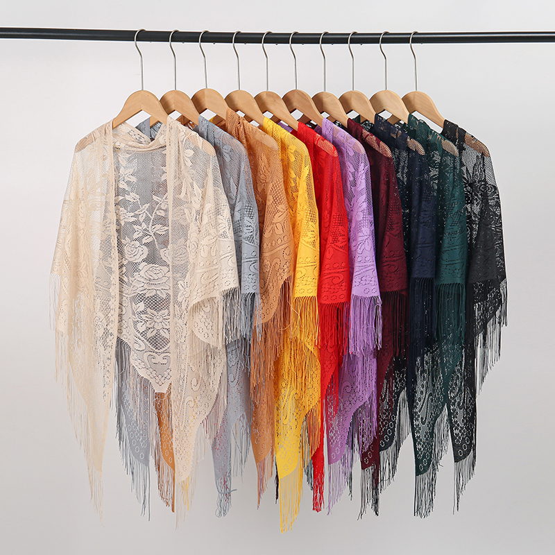 New Embroidery Lace Scarf Shaw - Embroidery Veil avis et prix