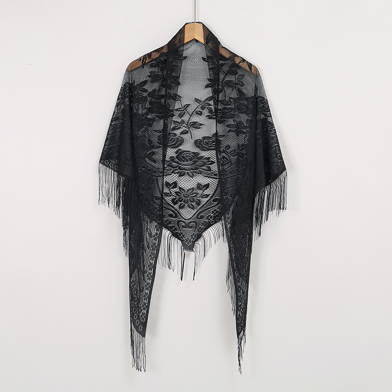 New Embroidery Lace Scarf Shaw - Embroidery Veil avis et prix