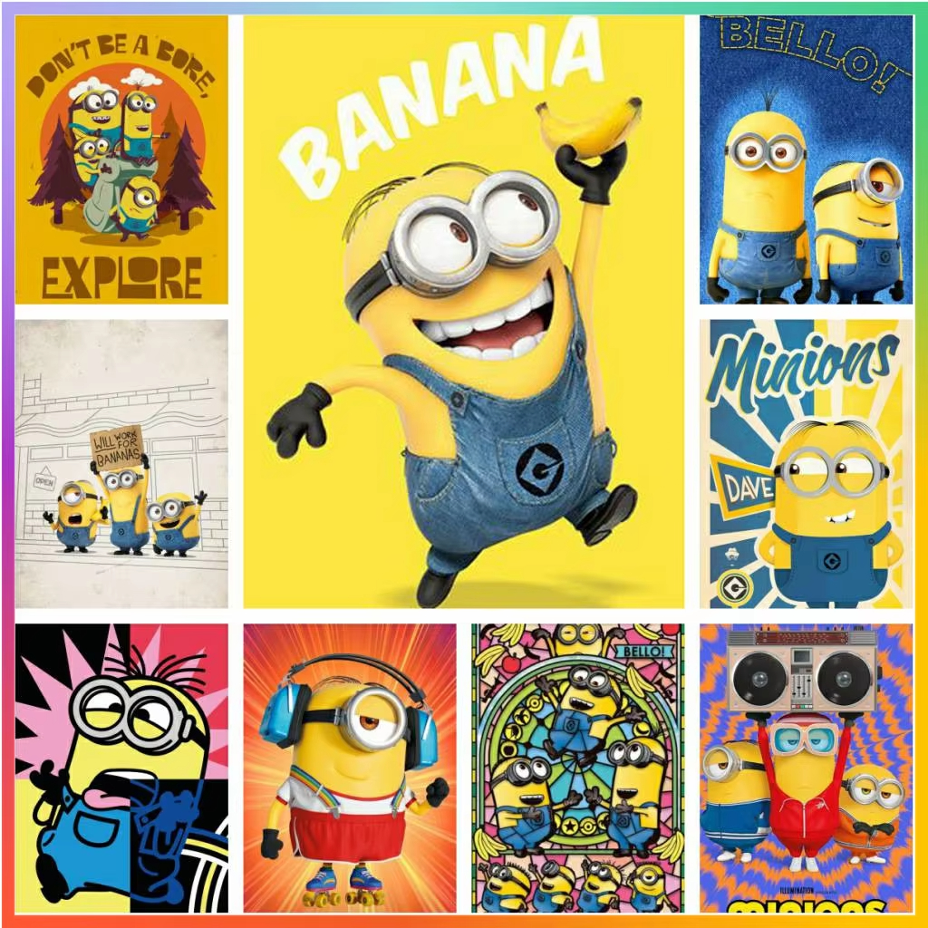 Cartoon Lovely Cute-M-Minions  - Embroidery Translate avis et prix