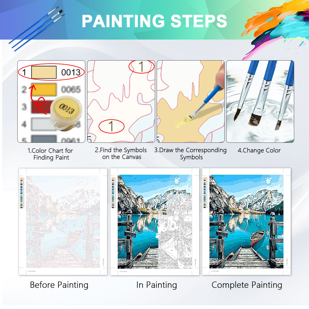 HUACAN Paint By Number Kits Ra - Embroidery Translate avis et prix
