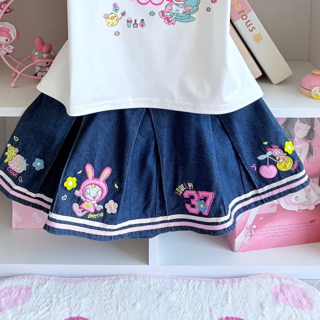 Japanese Sweet Skirt Sets Summ - Embroidery Uniforms avis et prix