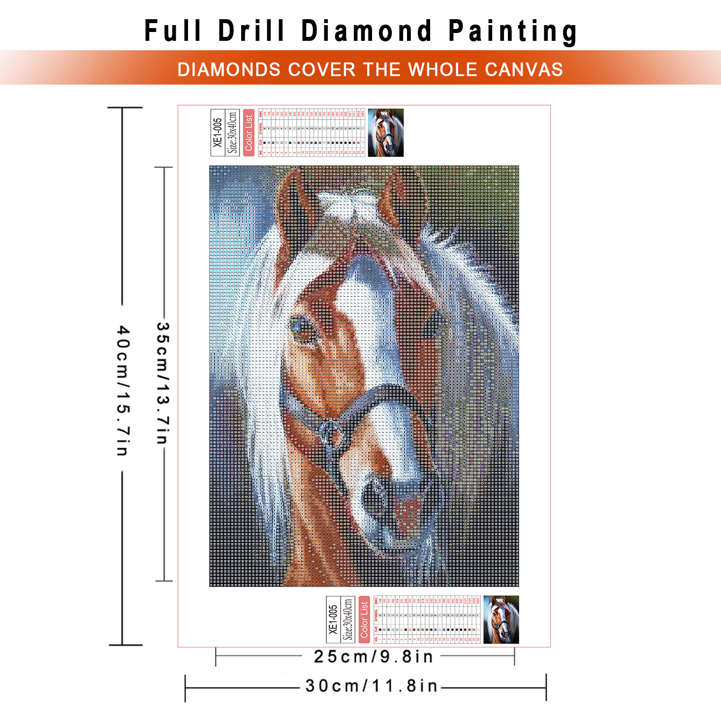 AZQSD Diamond Painting Kits Ho - Embroidery Horse avis et prix