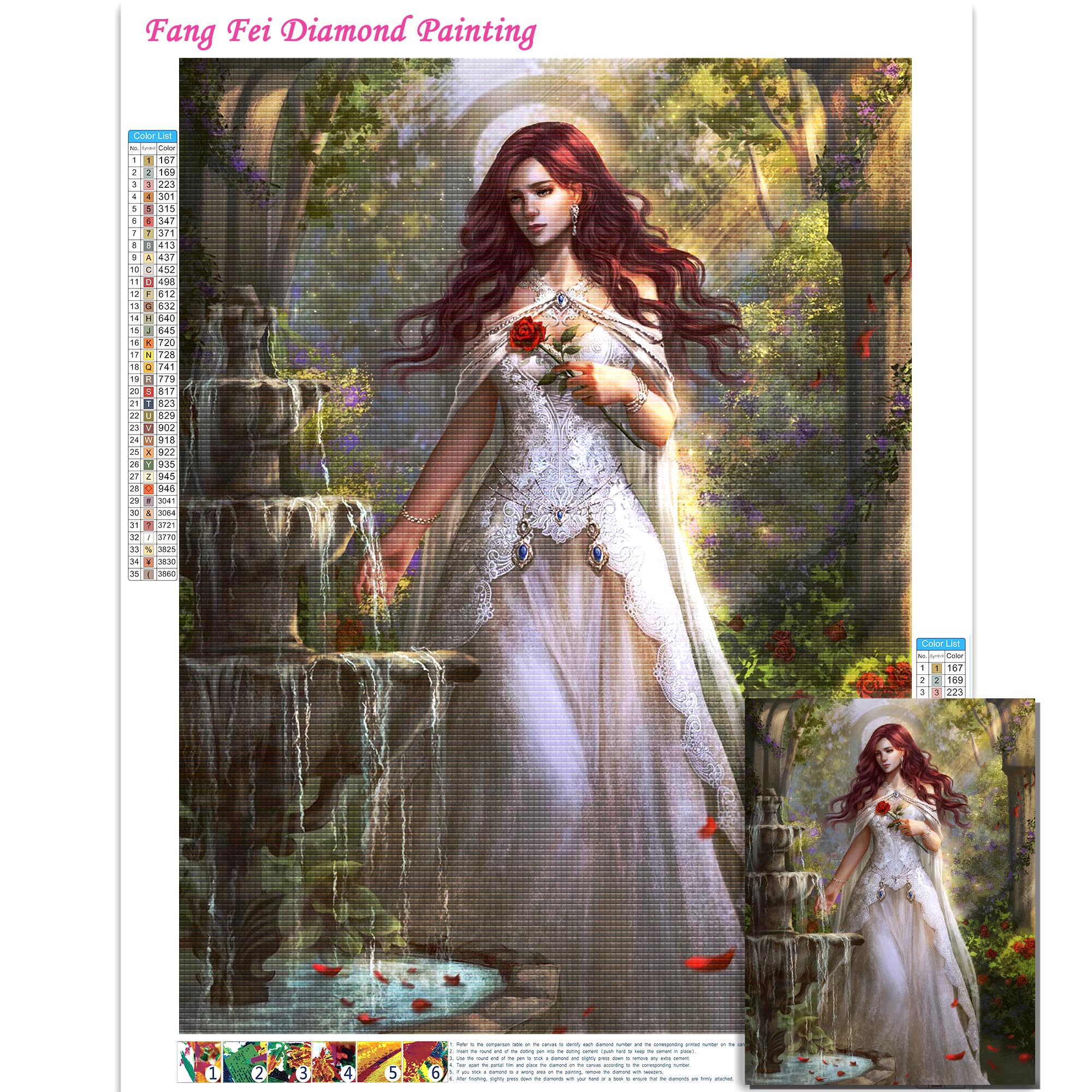 1PC frameless Hoanglap Artwork - Embroidery X Stitch avis et prix