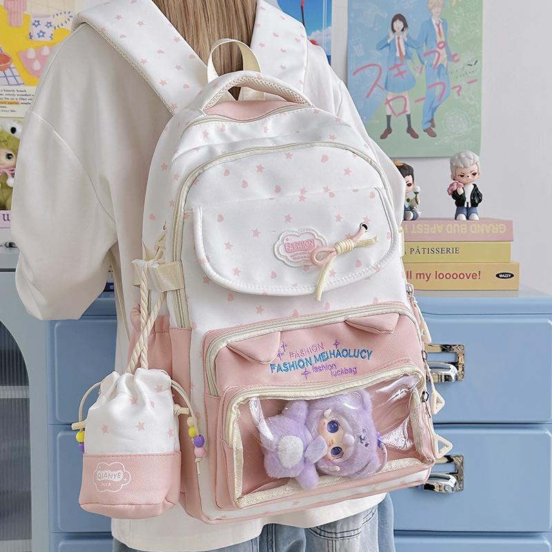 New Cute Transparent Anime Bac - Embroidery Texture avis et prix