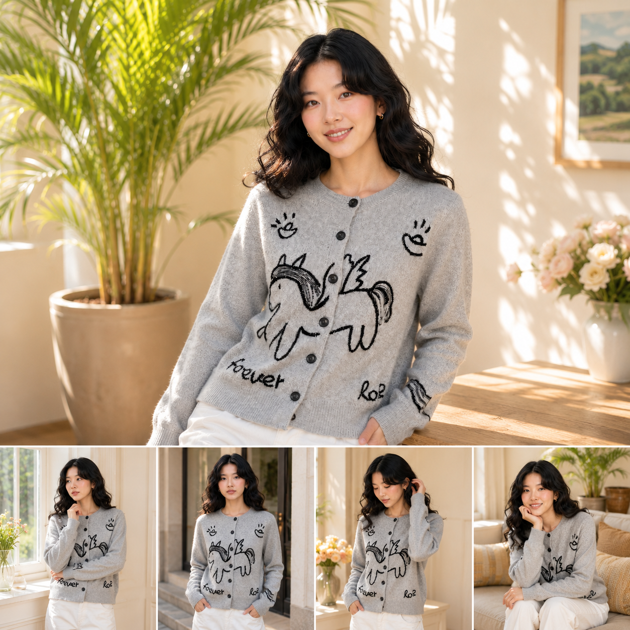 Stylish and versatile, this un - Embroidery Horse avis et prix