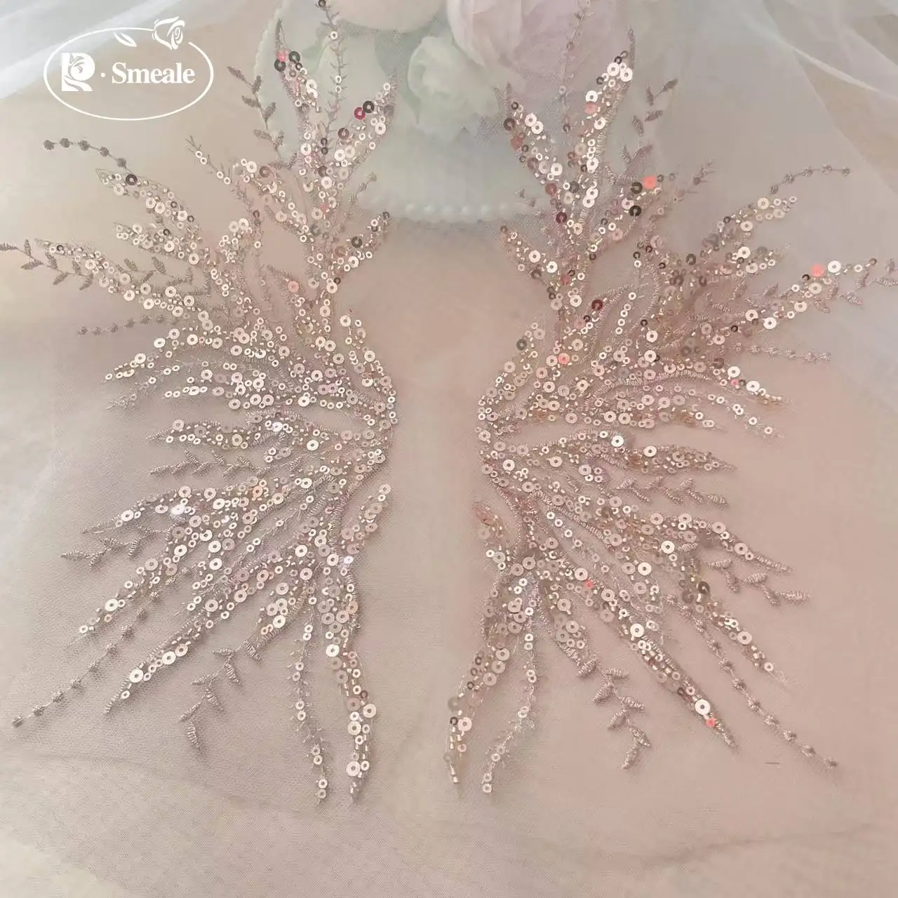 5Pair-2Pair.Rose Gold Sequin T - Embroidery Youtube avis et prix