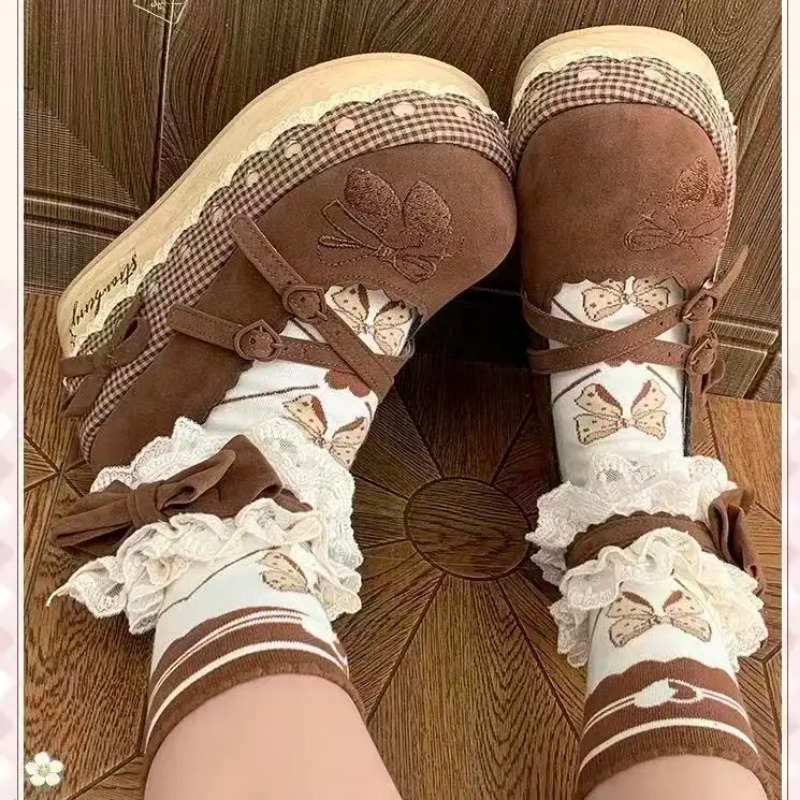 Lolita High Heels Height Incre - Embroidery Lace avis et prix