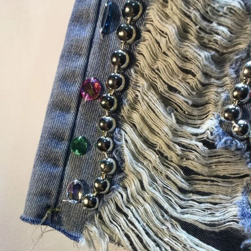 Women's 2026 with Diamonds Sum - Embroidery Jeans Sakura avis et prix