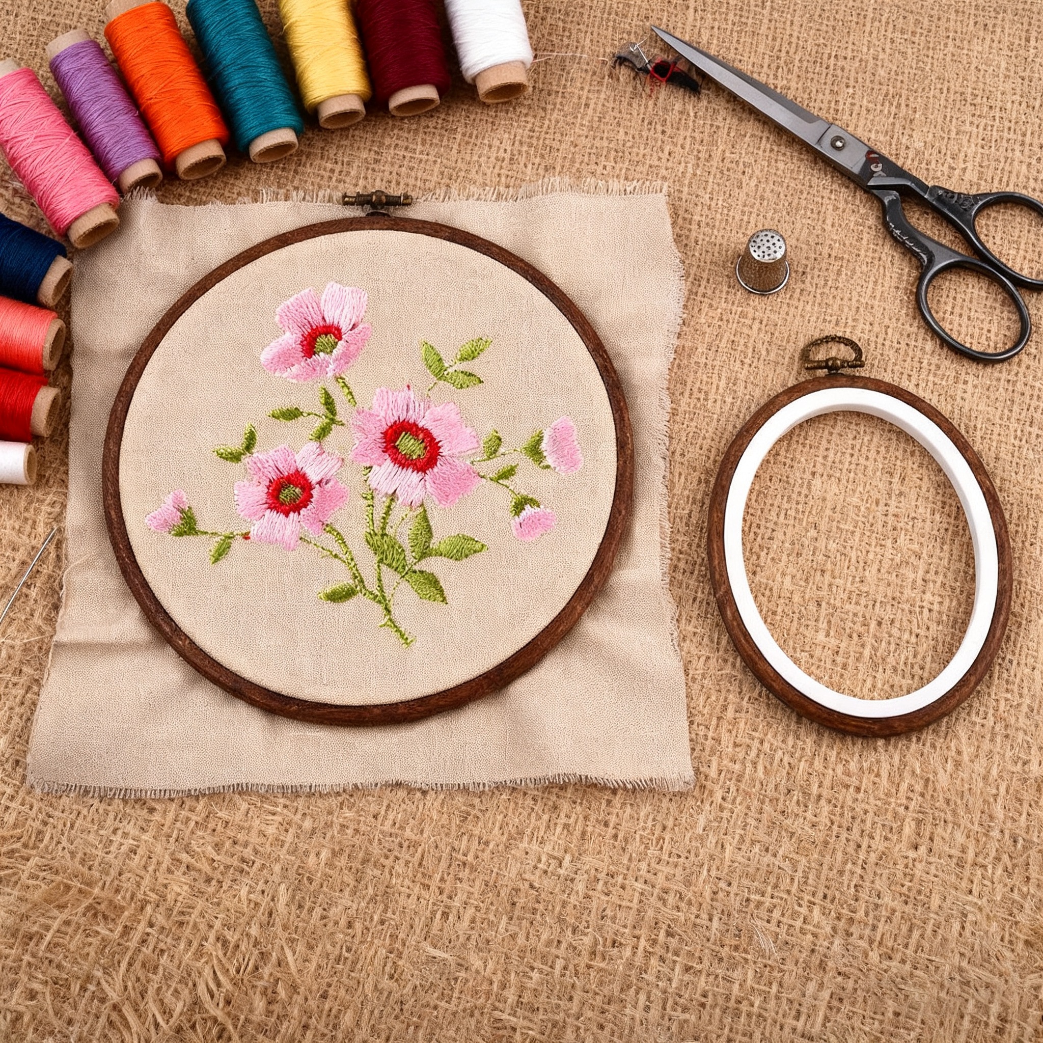 10PCS Sewing Tool Round Oval I - Embroidery X Stitch avis et prix