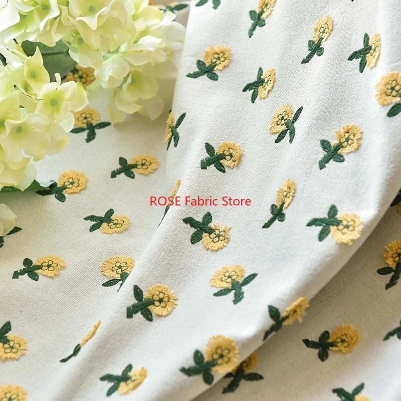 Ins-inspired 3D Small Yellow F - Embroidery Yellow Flower avis et prix