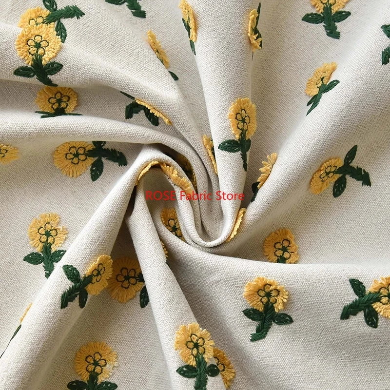 Ins-inspired 3D Small Yellow F - Embroidery Yellow Flower avis et prix