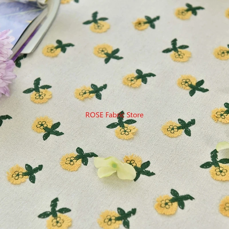 Ins-inspired 3D Small Yellow F - Embroidery Yellow Flower avis et prix