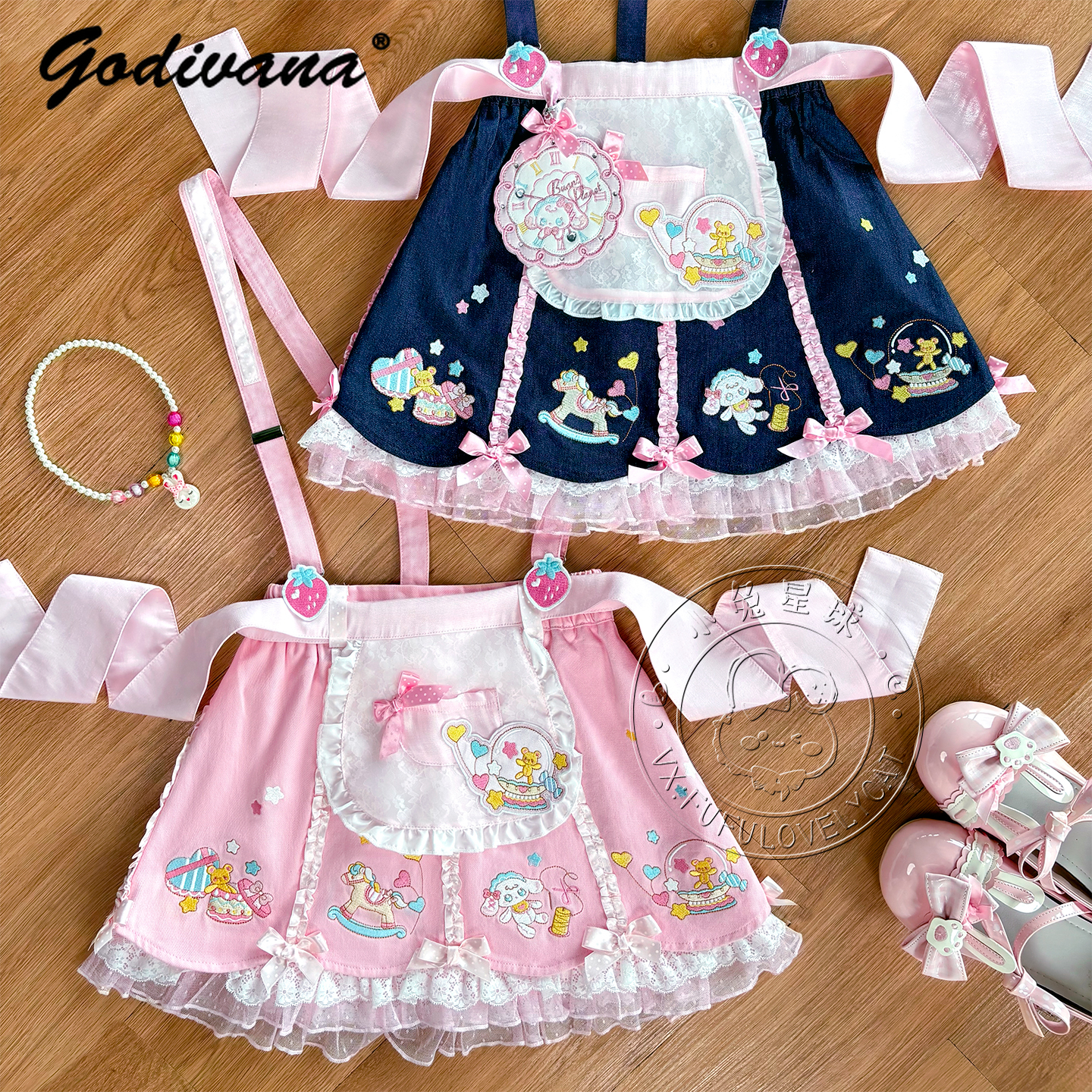 Lolita Daughters Clothes Cute  - Embroidery Uniforms avis et prix