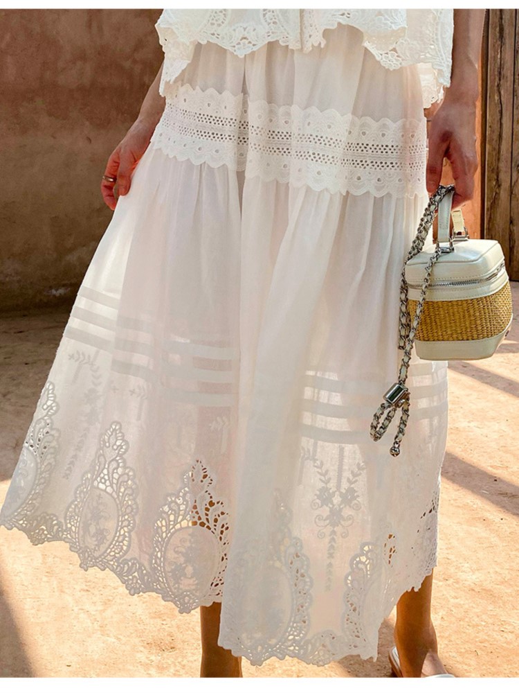 Bohemian White Square-neck Ves - Embroidery Vest avis et prix
