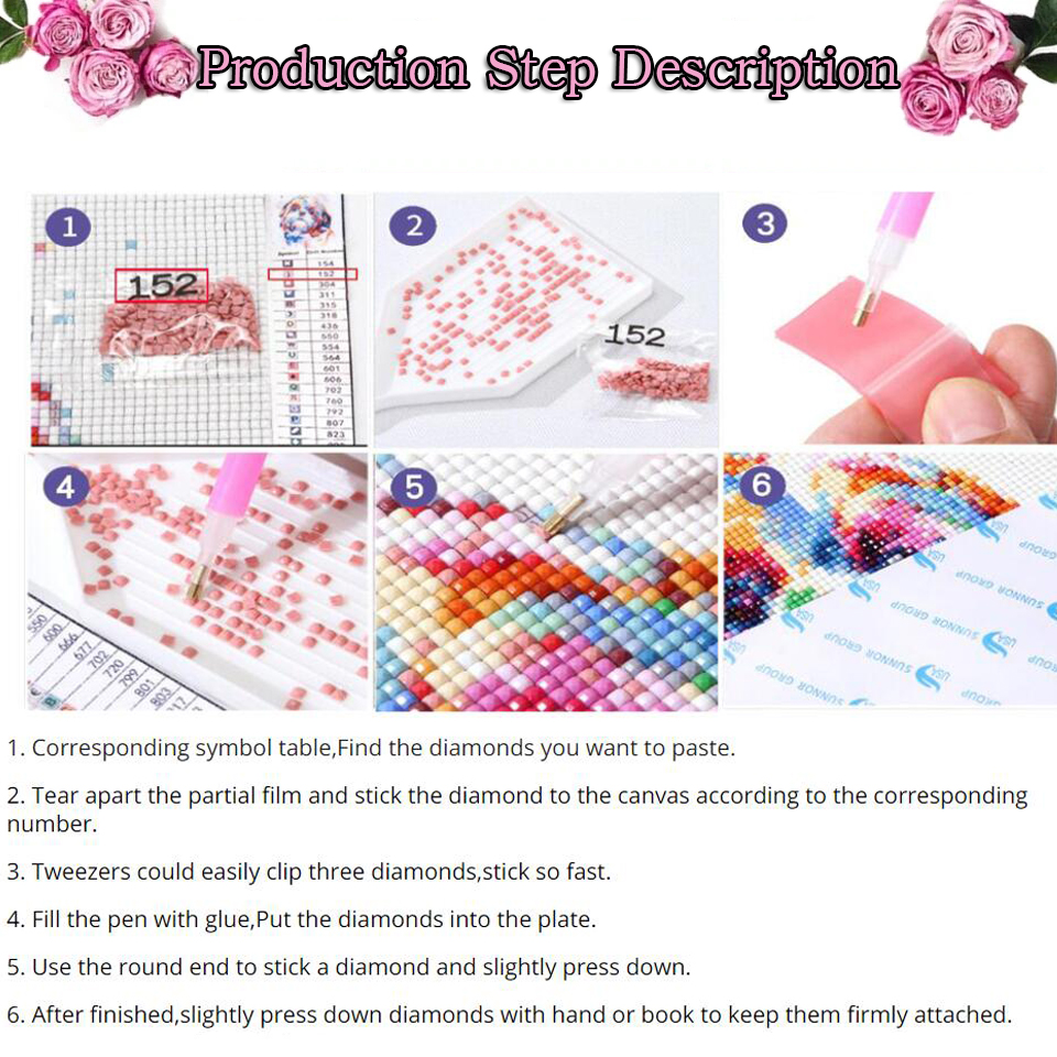 Full Square Round DIY Diamond  - Embroidery Yellow Flower avis et prix