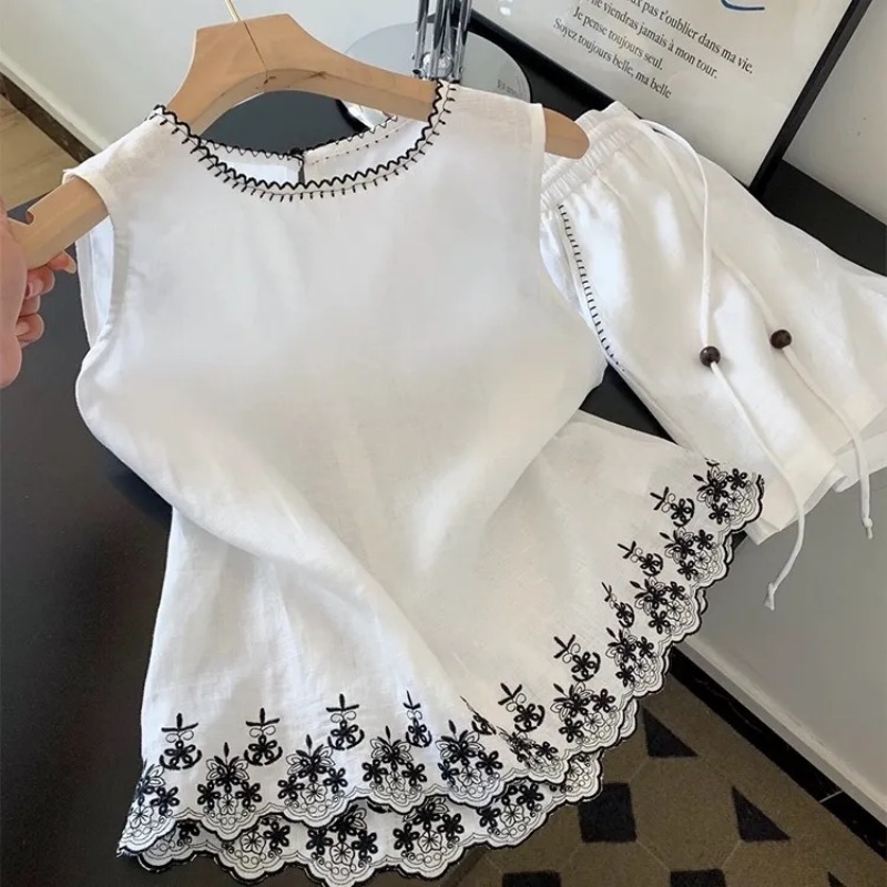 Simple Old Money Style Cotton  - Embroidery Uniforms avis et prix