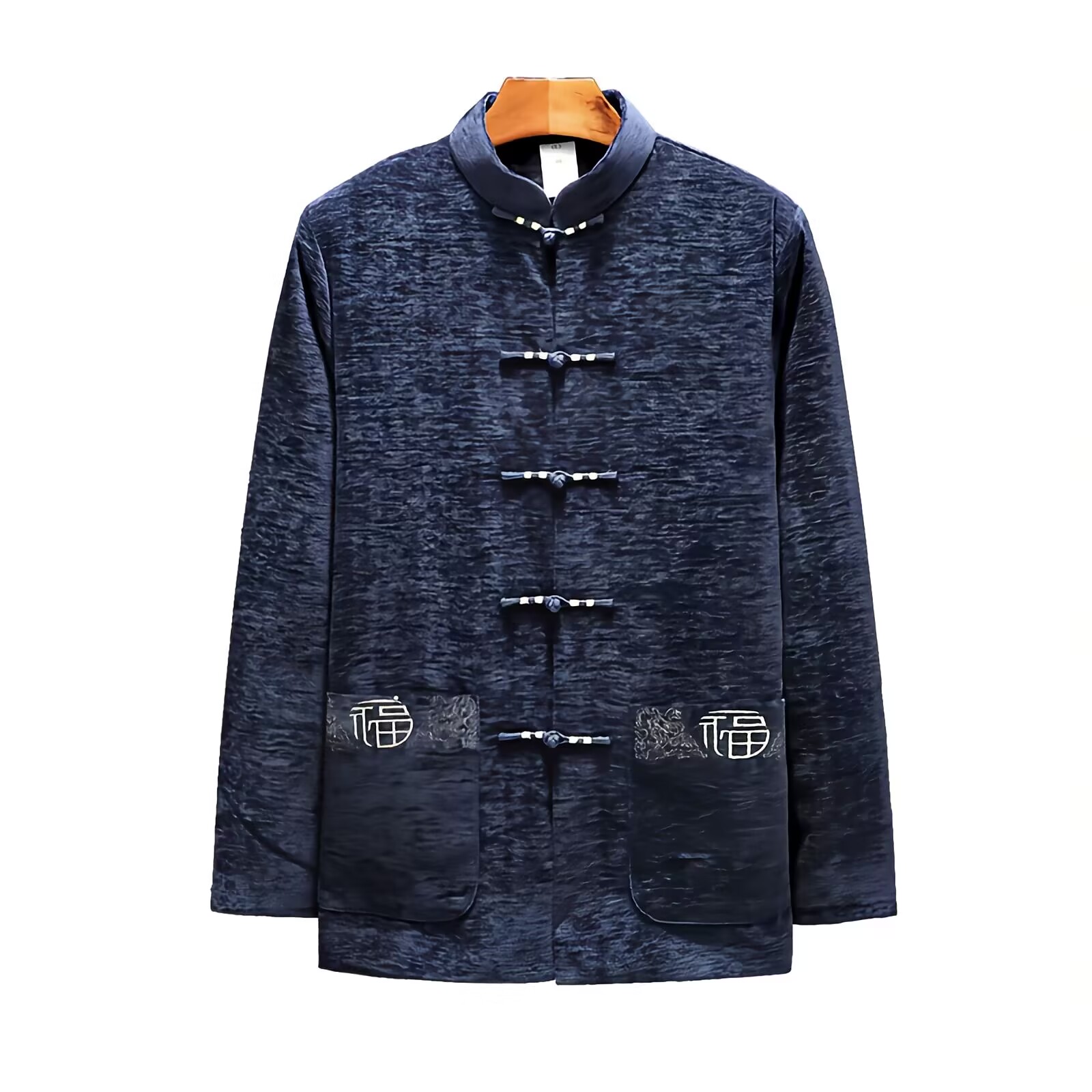 Men Velvet Fleece Lined Jacket - Embroidery Online Designs avis et prix