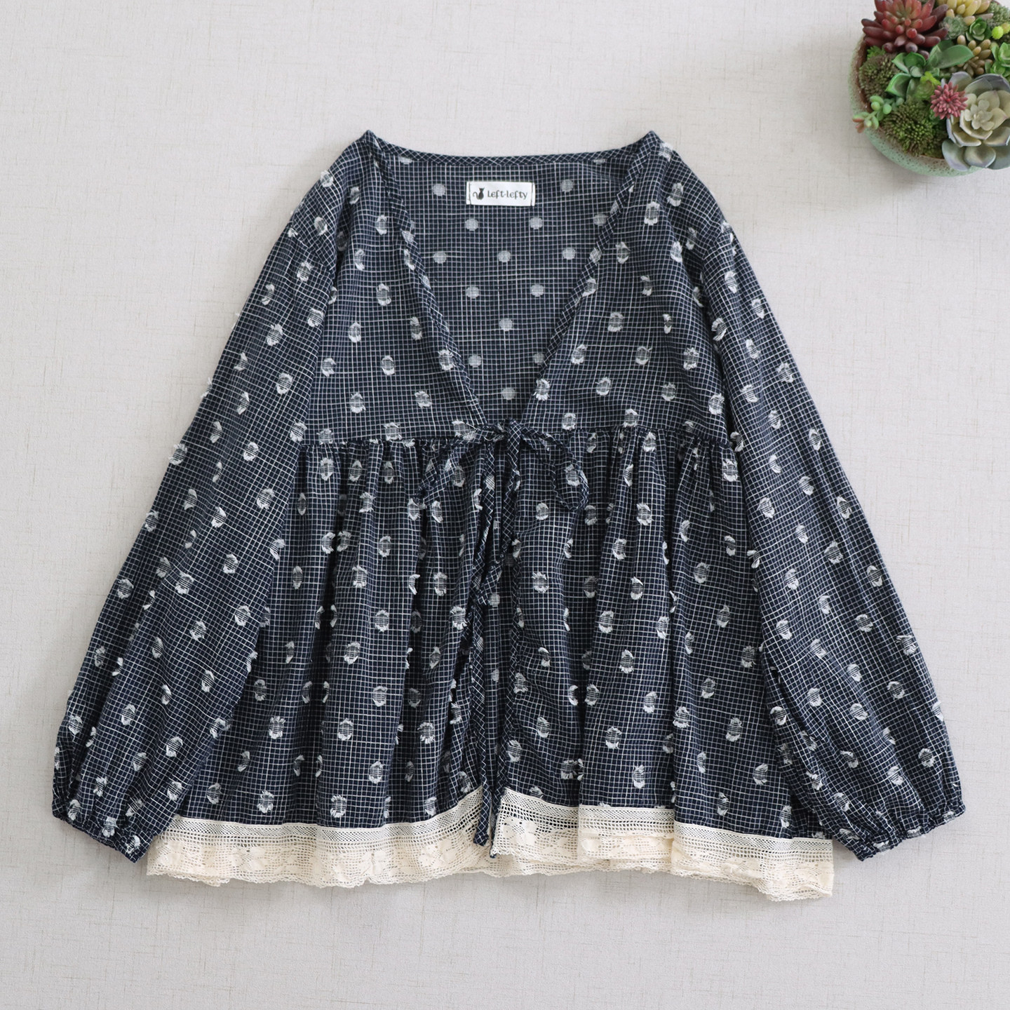 Japanese Mori Girl Vintage Pla - Embroidery Cardigan avis et prix