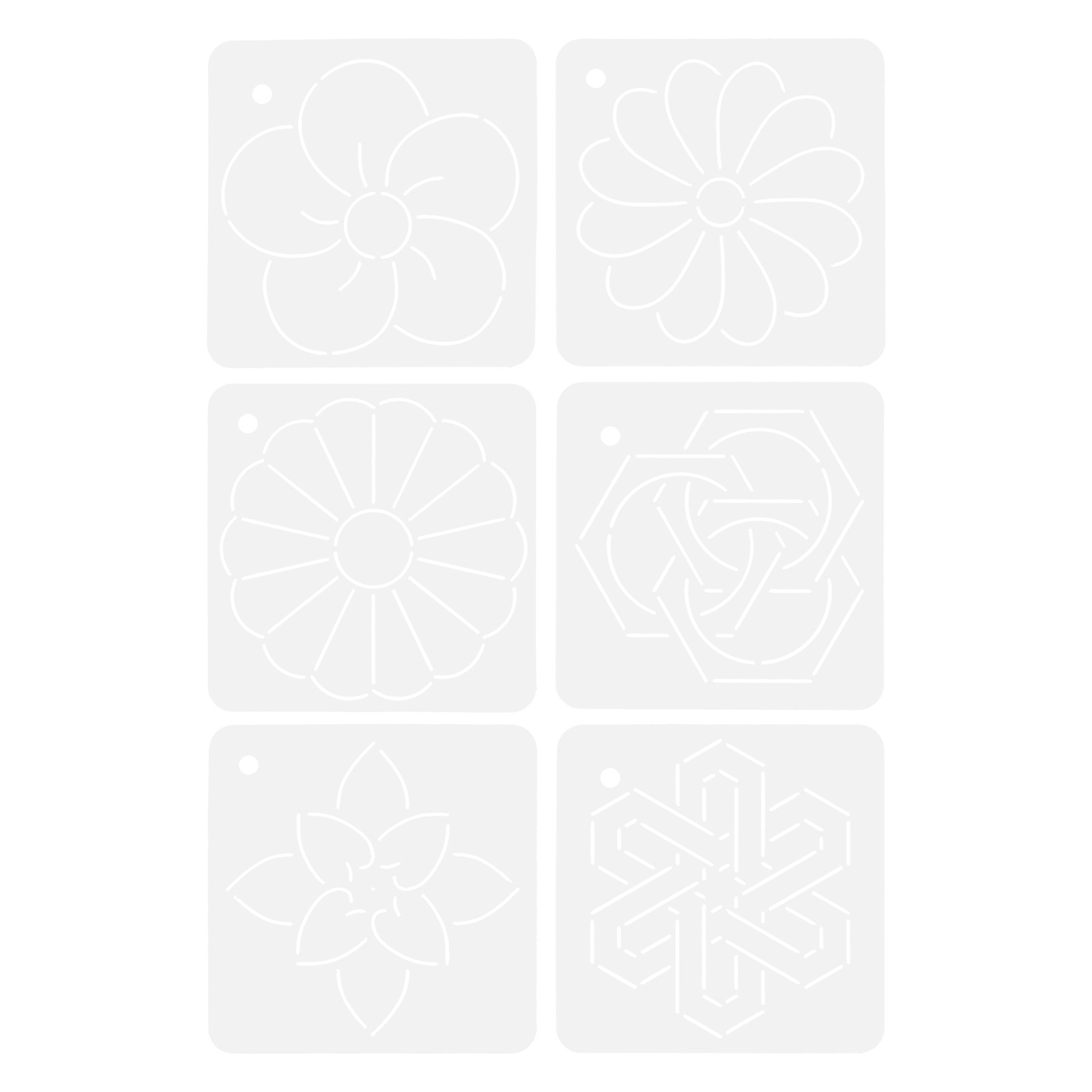 6Pcs Quilting Templates Acryli - Embroidery Quilting avis et prix