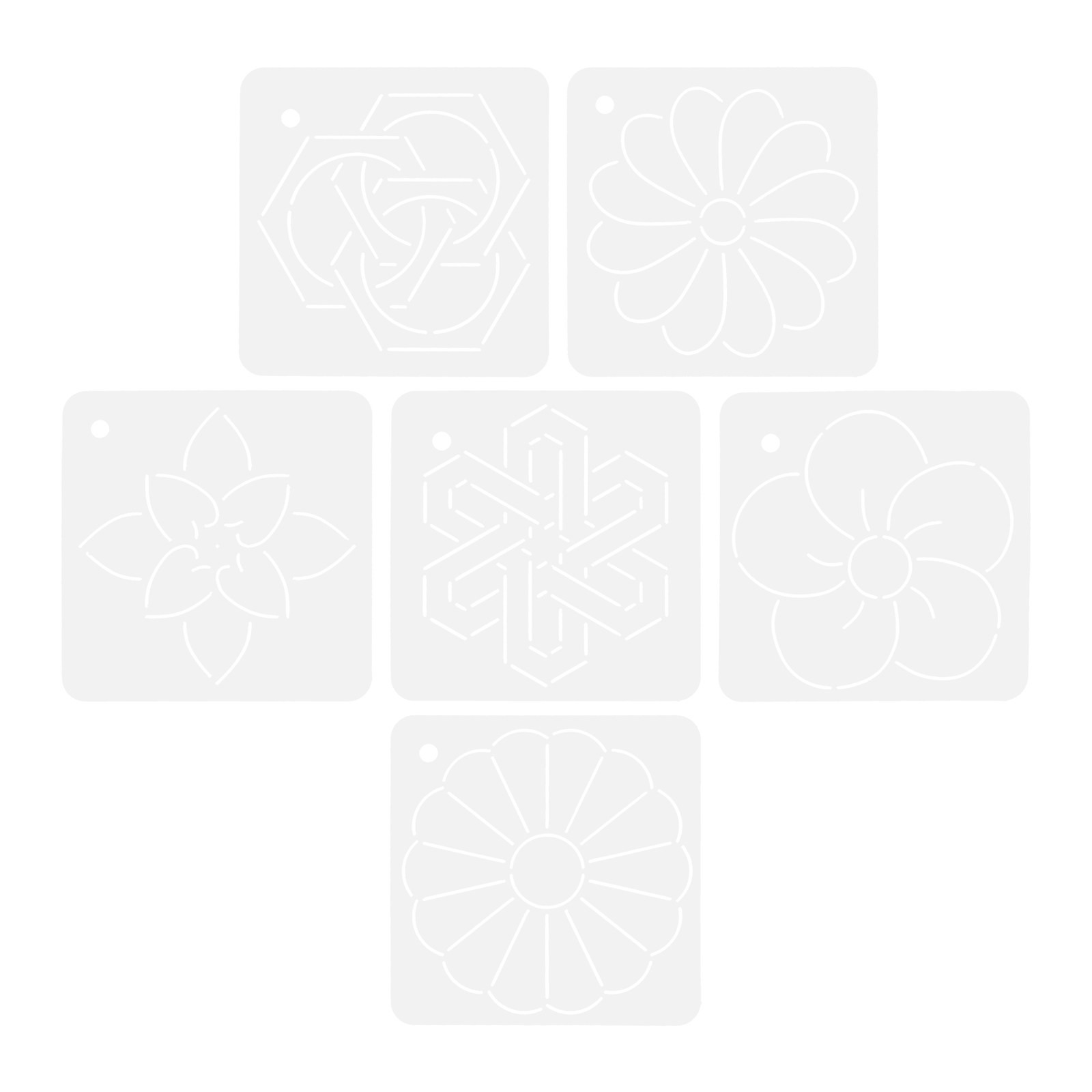 6Pcs Quilting Templates Acryli - Embroidery Quilting avis et prix