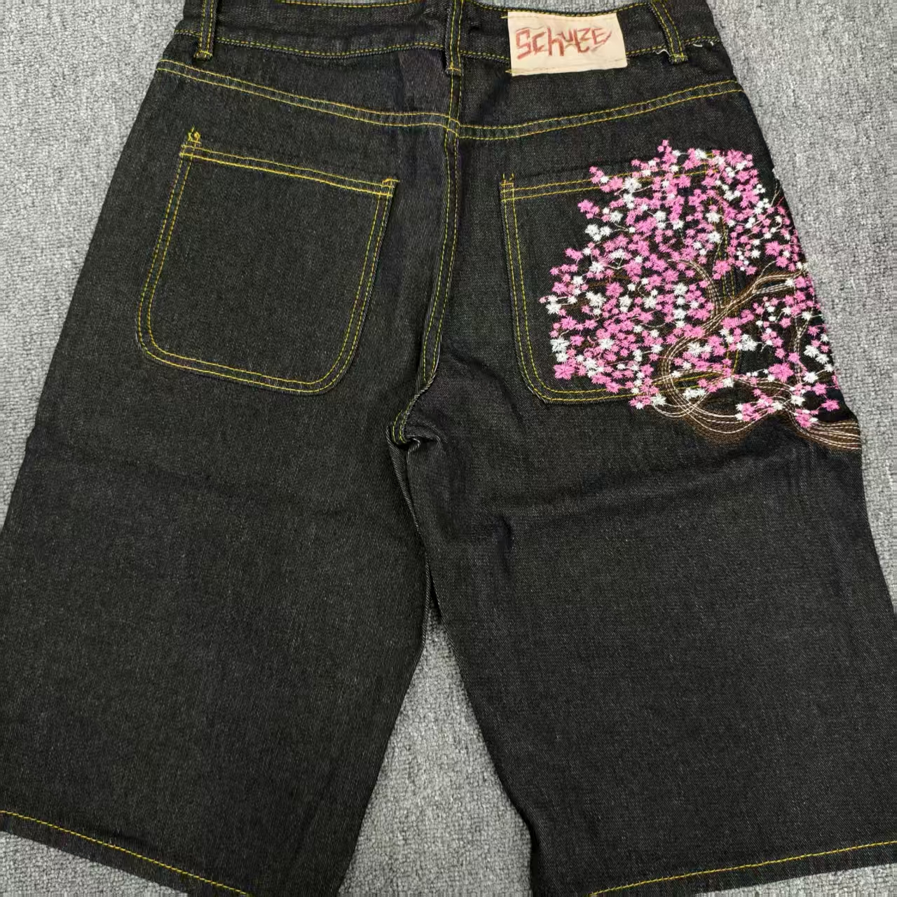 Sakura Pocket Embroidery Fashi - Embroidery Jeans Sakura avis et prix