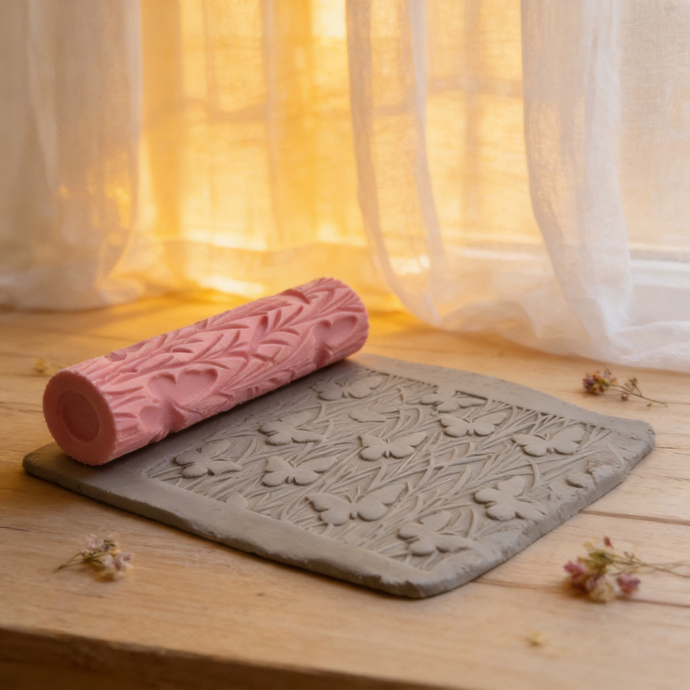 DIY Pottery Craft Rolling Pin  - Embroidery Texture avis et prix