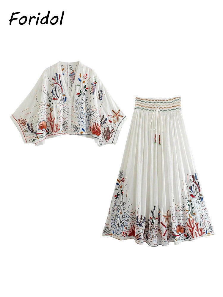 Foridol Marine Organism Embroi - Embroidery Uniforms avis et prix