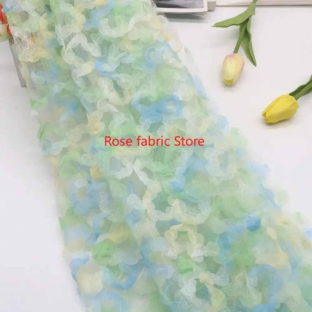 Gradient chiffon rose crochet  - Embroidery Veil avis et prix