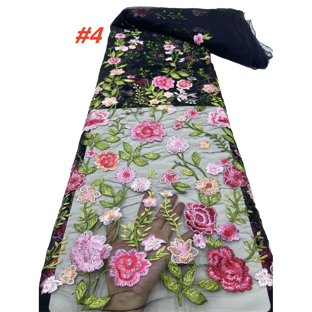 Wholesale French Luxury Mesh E - Embroidery Net Fabric avis et prix