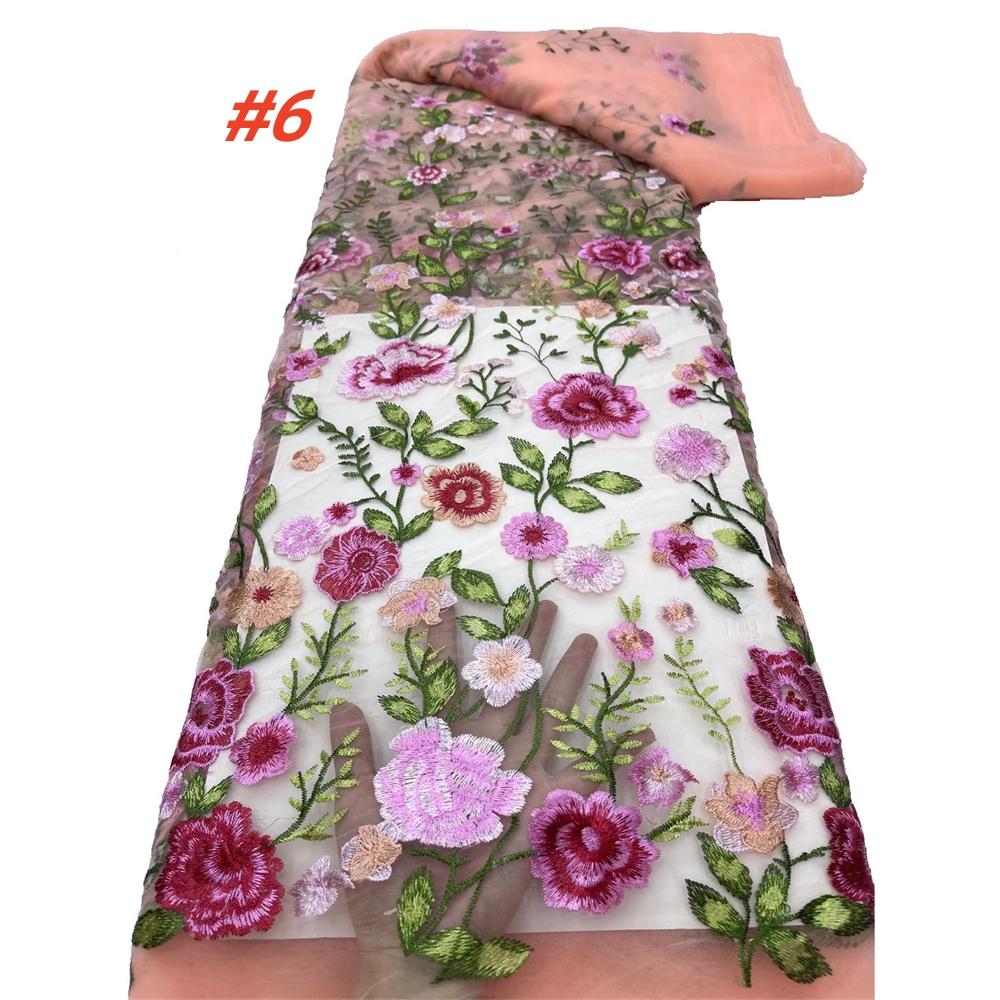 Wholesale French Luxury Mesh E - Embroidery Net Fabric avis et prix