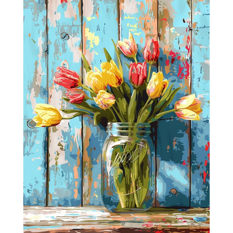 Painting By Numbers Flowers Ac - Embroidery Translate avis et prix