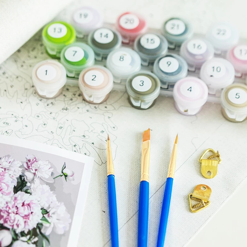 Painting By Numbers Flowers Ac - Embroidery Translate avis et prix