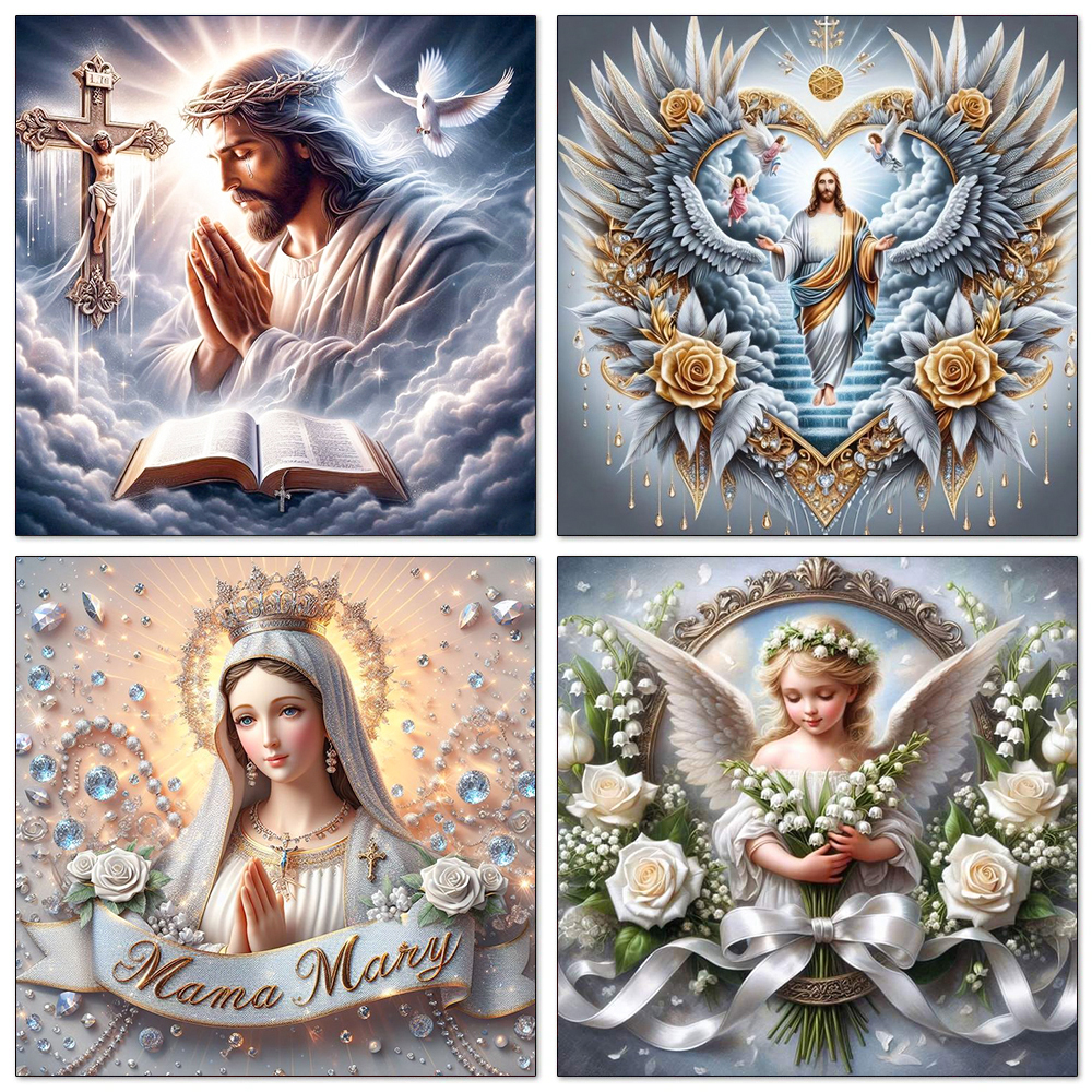1pc frameless 5D DIY Diamond P - Embroidery X Stitch avis et prix