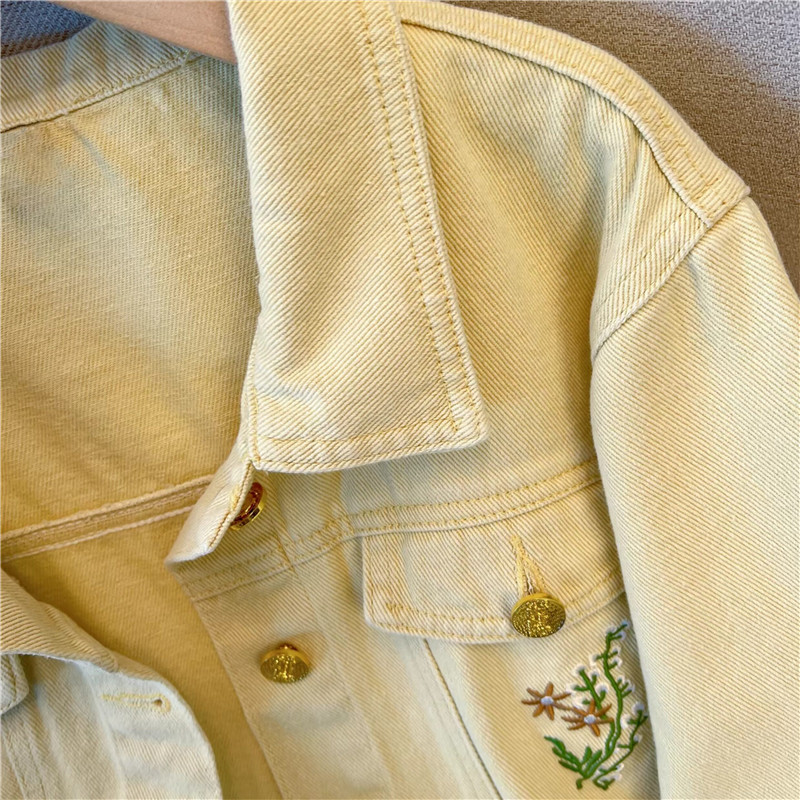 Korean Vintage Flower Embroide - Embroidery Yellow Flower avis et prix