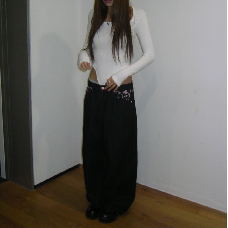 Sakura Embroidery High Waist W - Embroidery Jeans Sakura avis et prix