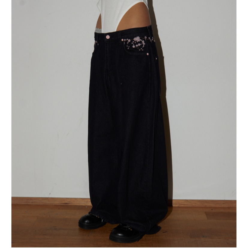 Sakura Embroidery High Waist W - Embroidery Jeans Sakura avis et prix