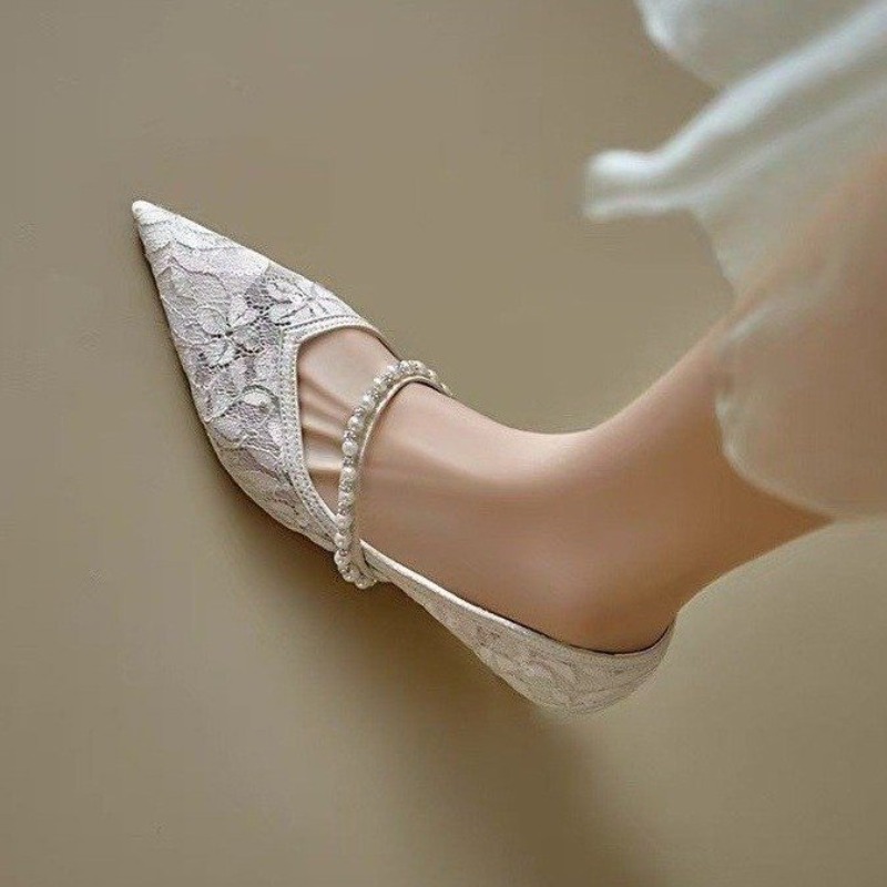 Sexy Lace Embroidery High Heel - Embroidery Lace avis et prix
